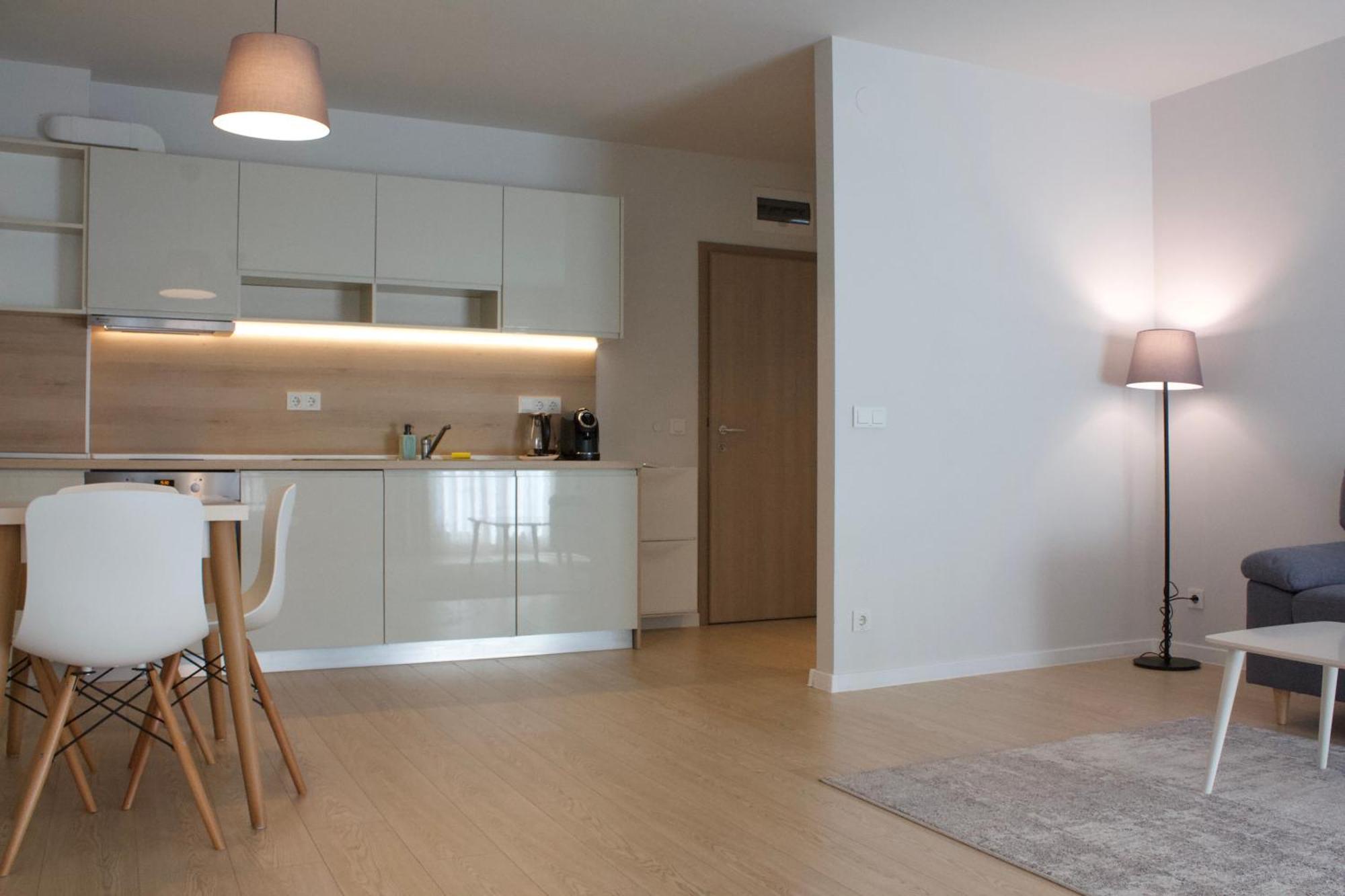 One-Bedroom Apartment Balcony City View
